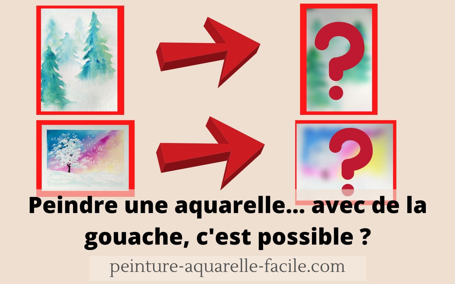 Peindre une aquarelle avec de la gouache, c'est possible